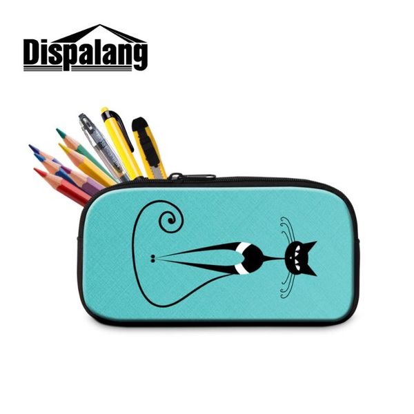 

dispalang kids pencil case abstract cat print cosmetic bag storage organizer pen bags pouch pencil bag school supply stationery
