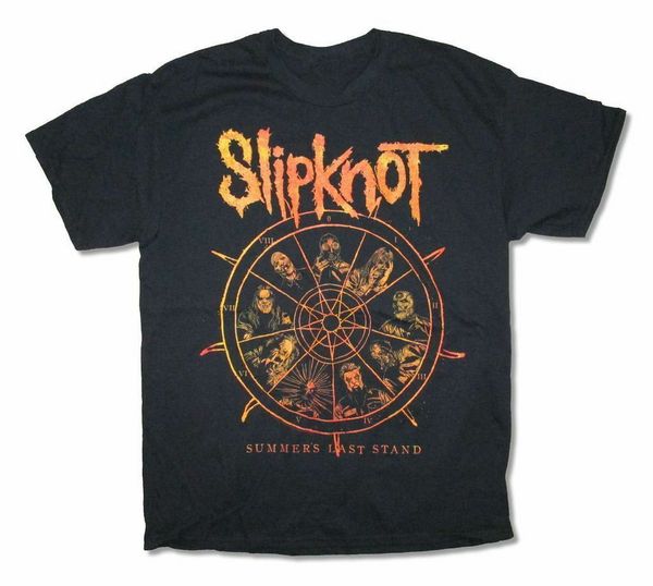 

slipknot clock summer's last stand 2015 tour black t-shirt new official cotton colorful o neck tee shirt sport hooded sweatshirt hoodie