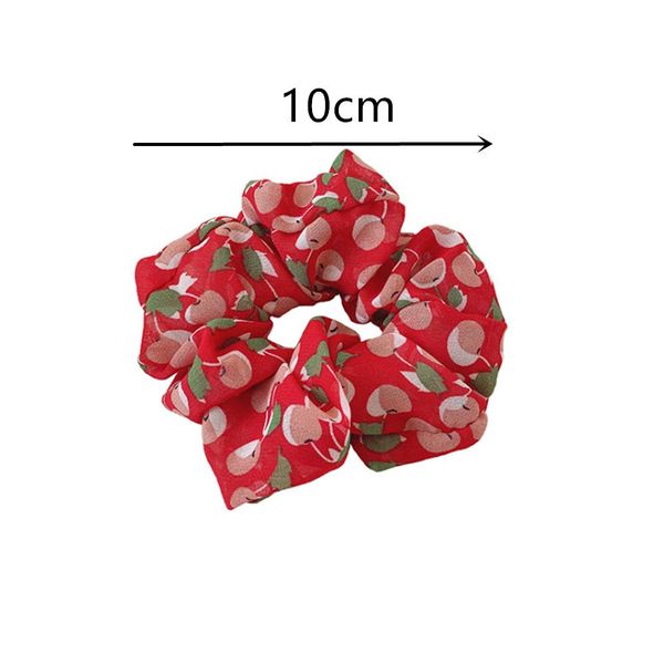 

fashion girls cherry shape scrunchies sweet plaid striped elastic hair bands ponytail holder headdress hair accessories new swy qylvbz