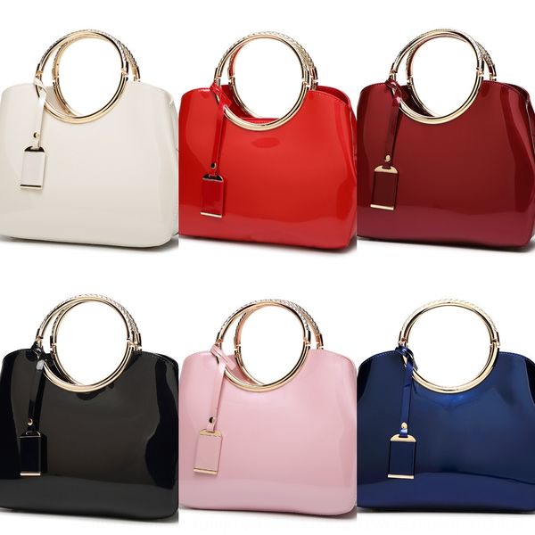 

2019 новых яркий лак кожаных женского bagmessenger bagversatile одно плеча 2019 сумки женского bagmes handbagnew яркого лак кожа