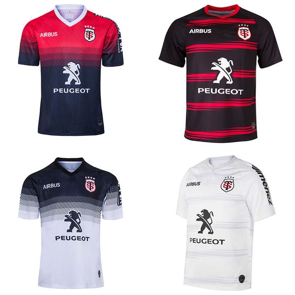

stade toulousain 2019-2020 super rugby jersey le stade shirt toulouse maillot camiseta maglia s-5xl trikot camisas kit, Black;gray