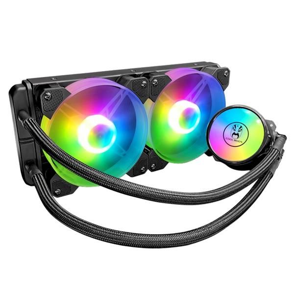 

coolmoon 240mm rgb led fan 4 pin pwm cpu water cooling radiator suitable for /amd multi-platform cpu radiator