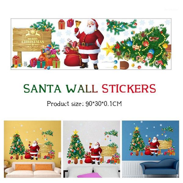 

christmas decorations wall sticker wallpaper lifelike pvc home decor beautiful1
