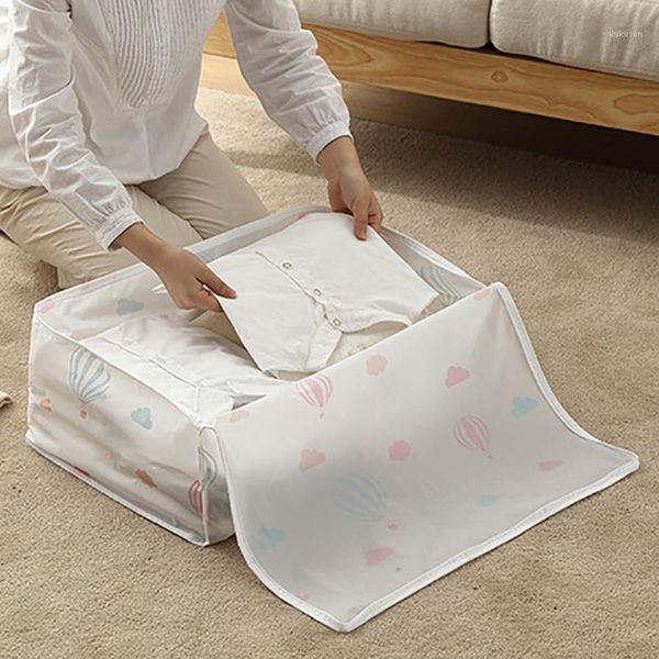 

foldable storage bag clothes blanket quilt closet sweater organizer box pouches #301