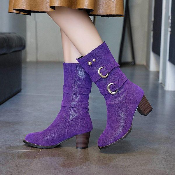 

rock shoes woman women's rubber boots winter footwear boots-women round toe low heels booties booties ladies rain 2020, Black