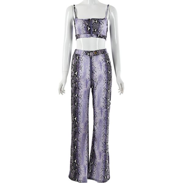 

2021 new print zipper two-piece spaghetti strap backless rompers womens jumpsuit playsuit occasional beach 1o6u, Black;white