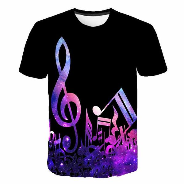 

new guitar musical note 3d print shirts comics funny hippie men clothing