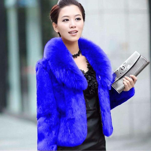 

winter women faux fur coat thick fluffy long sleeve luxury fur jacket elegant mujer bontjas warm furry shaggy outerwear 20201, Black