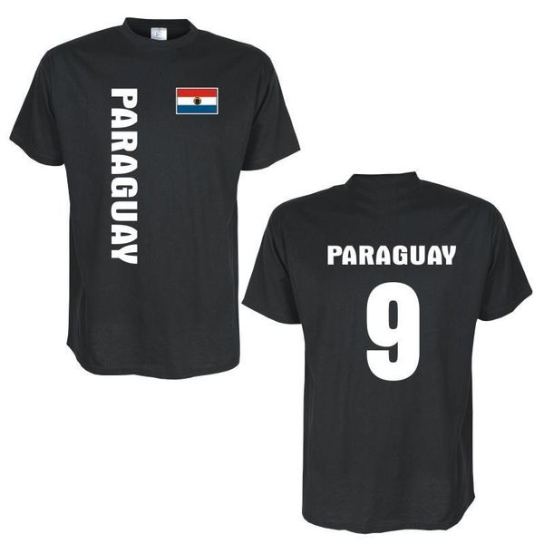 

2019 new men's t shirt paraguay countries flag shirt with back number tee shirt sport hooded sweatshirt hoodie