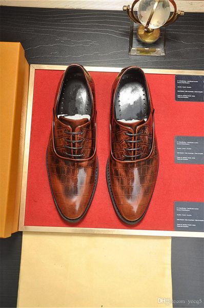 

21ss men's quality genuine leather shoes new designeer soft business casual size 38-44 black luxury man dress genuine leather shoes