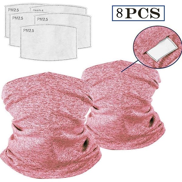 

3umeter шарф банданы шеи gaiter с предохранительным угольные фильтры многоцелевой чехол для лица для мужчин женщин спорт / на открытом возду, Blue;gray