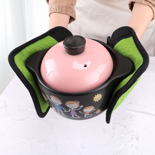 

spot anti-gloves silicone placemat heat proof mat pot mat coaster mat dual-use gloves dining table cushion