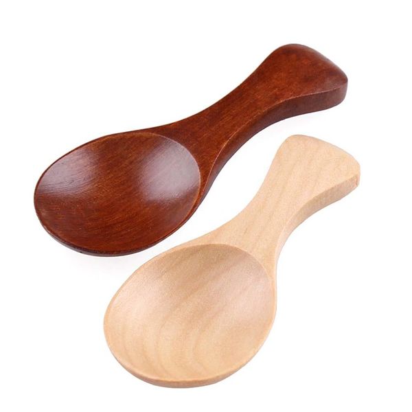 

mini wooden spoon kitchen spice spoon wood sugar tea coffee scoop small short connt spoons utensils cooking tool h bbyjgc