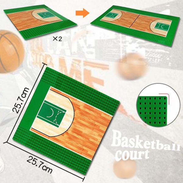 

single base 32x32 dots base plate football basketball baseplate for figure play building block kits toys for children yxluwf xhlove