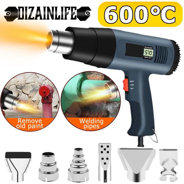 

2000w 220v eu us electric air gun thermoregulator heat gun lcd digital display soldering shrink wrapping thermal power tool