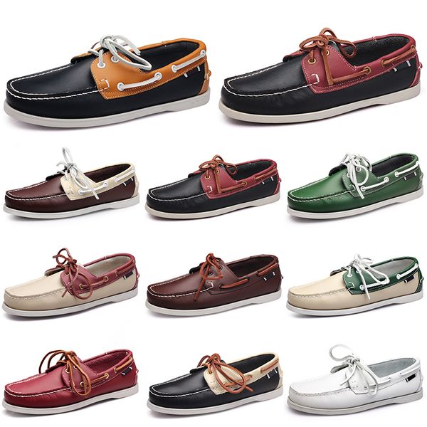 

men casual shoes triple black white popular breathable silvers taupe dlive mahogany brown jogging walking low soft multi leather mens sneake