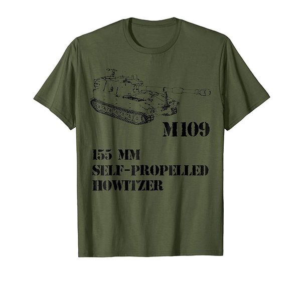 

2020 fashion short sleeve m109 self propelled howitzer, artillery t-shirt custom tees sport hooded sweatshirt hoodie
