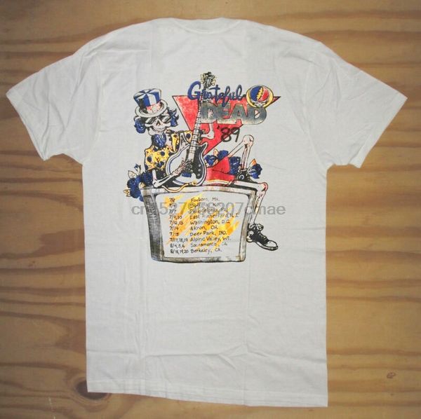 

rare grateful dead shirt summer 1989 tour us t-shirt usa reprint sport hooded sweatshirt hoodie