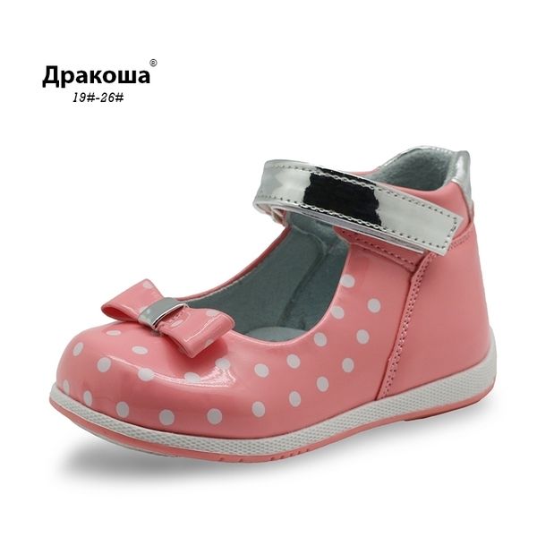 

apakowa princess girls closed toe polka dot sandals toddler kids all seasons black mary jane shoes kids pink white dress shoes 201201, Black;red