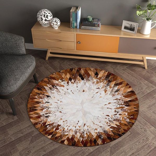 

carpets nordic style round bedroom soft home decoration parlor area rug sofa chair mat floormat geometric living room carpet1