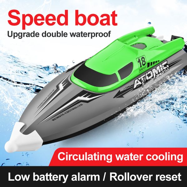

2.4ghz rc boat 30km/h high-speed 50 meters remote control boat double seal waterproofing electric motor boat children's toy gift