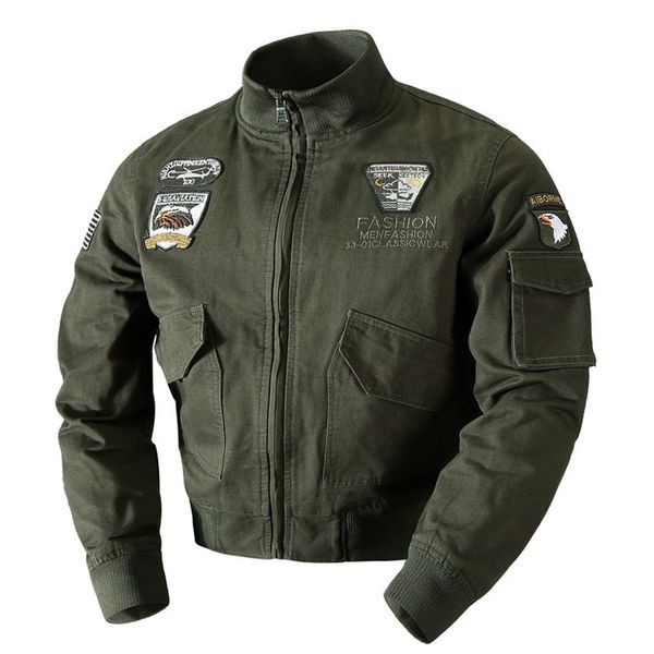 

spring autumnmen's spring jacket army tactical casual coats cotton bomber jacket plus size 4xl brand outerwears la705, Black;brown