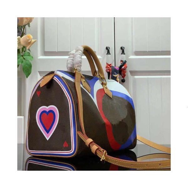 

game on speedy bandouliere bag with colourful prints flowers classic change leather handbag tote shoulder bag cross body purse wallet m57451