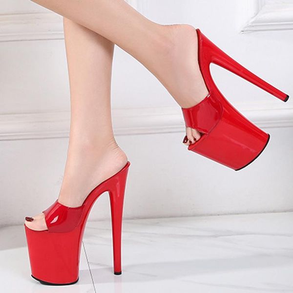 

woman non-slip soles sandals summer high-heeled slippers female crystal stiletto peep toe shoes women1, Black