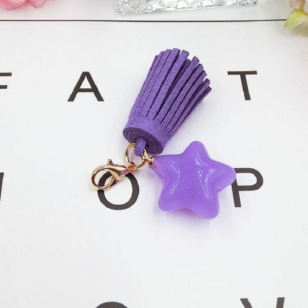

creative candy color pentacle bringe подвеска ключевые цепные цепи сотовый телефон оболочка ювелирные изделия ключ цепочка акриловая звезда