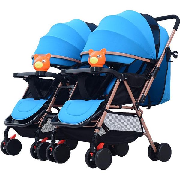 

stroller parts & accessories 2021 purle color baby comfortable simple twins carriage 0-3y