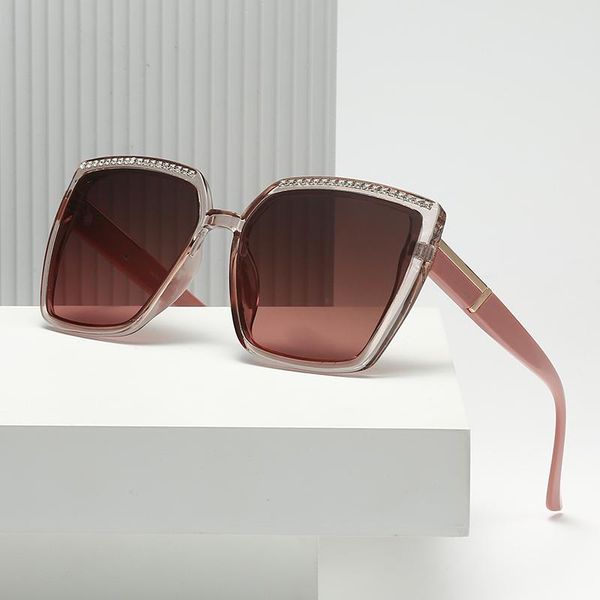 

sunglasses luxury square diamond women men 2021 crystal punk sun glasses thin face cool color lens alloy eyewear uv400, White;black