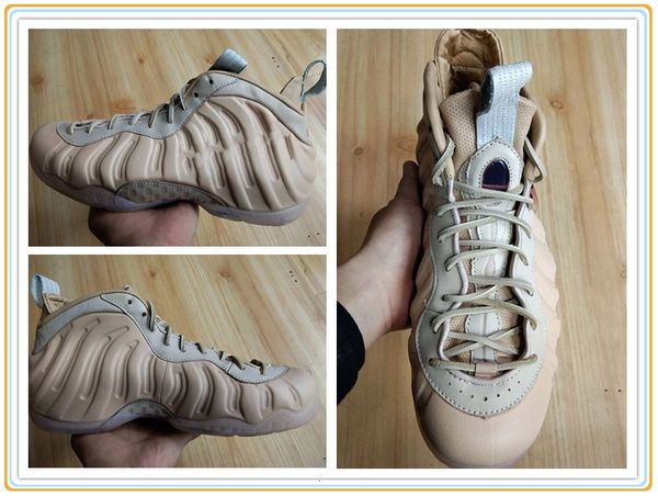 

2021 mens penny hardaway basketball shoes foam pro prm qs vachetta tan rose gold-sail posite men athletic sneakers with box, White;red