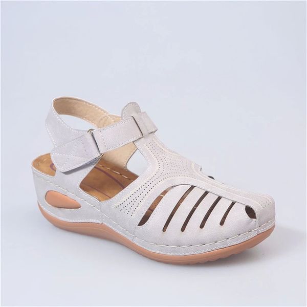 

cootelili 2020 new summer women sandals wedge platform sandals for women shoes leather sandal female outside #wq0z, Black