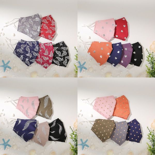 

fashion face mask пятиконечной звезды полихроматического dot моющегося дышащее перо против haze пыла солнцезащитного рта маски 4 5xl k2