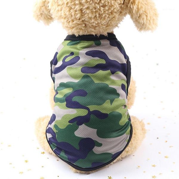 

dog apparel puoupuou camouflage clothes vest summer pet clothing for small medium dogs cute ropa para perros xs-xxl1