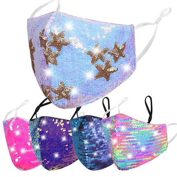 

face mask designer diamond sequined designer mask bling bling colorful fashion mouth masks dustproof breathable facemask ing