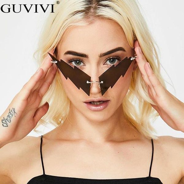 

vintage steampunk sunglasses women retro mirror rimless sunglasses men frameless trend fashion retro small eyewear, White;black