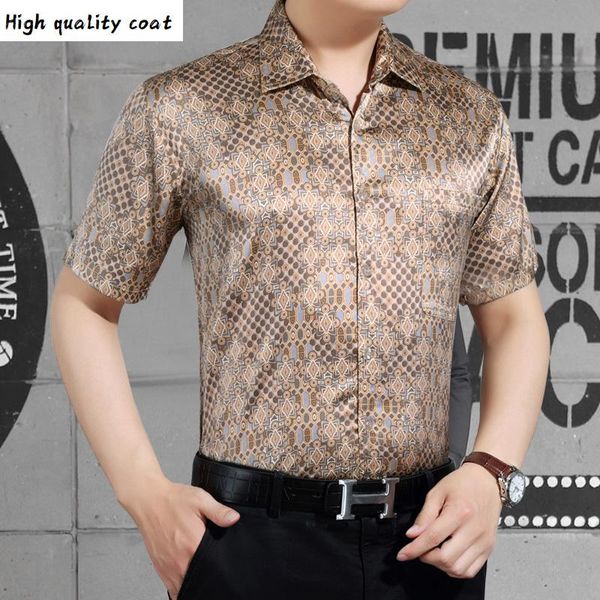 

shirt, men's silk shirt, new things in 2020, short chest casual men's autumn printed 3036 pwx05, White;black