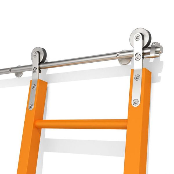 2022 Novo Hardware Deslizante Rolling Lingling Ladder Kit de aço inoxidável Tubo redondo 3.3ft 6.6ft 9.9ft