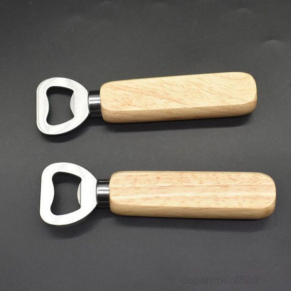 

a-classic handle steel real wood strong kitchen tool wooden bottle opener owb1432
