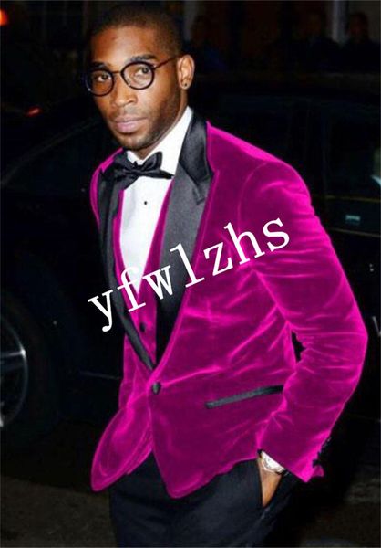 

классический one button красивый groomsmen пик нагрудные groom tuxedos мужские костюмы свадебные / prom best man blazer (куртка + брюки + жи, Black;gray