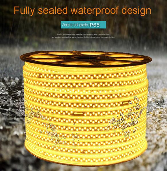 

led strip smd 5730 180leds ac110v 220v engineering special led light ip67 waterproof neon led lamp flexible lighting