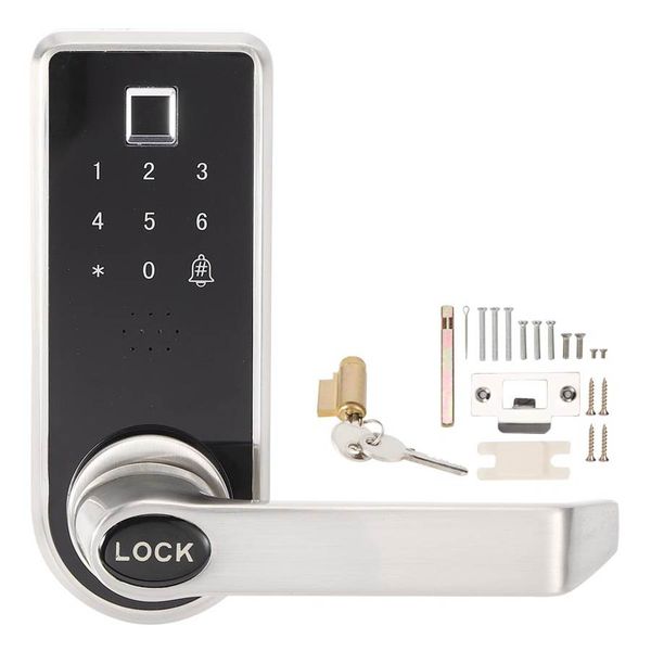 

us standard intelligent door lock fingerprint lock 3 in 1 smart door lock for home office interior door simple to install
