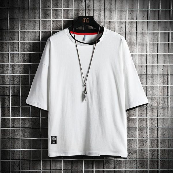 

streetwear хлопчатобумажная футболка 2020 летних половины рукава мужские футболки сплошной мужской футболка homme jllxpa ly_bags