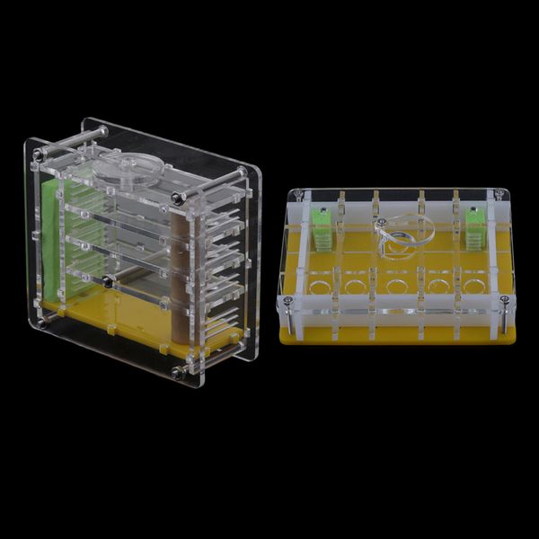 

2pcs clear ant feeding nursery box ant farm house castle for insect ant