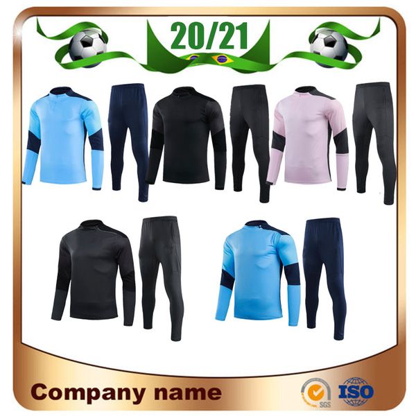 

20/21 city sweater training soccer jerseys 2021 de bruyne kun aguero g.jesus long sleeves pull zipper football training suit, Black;red