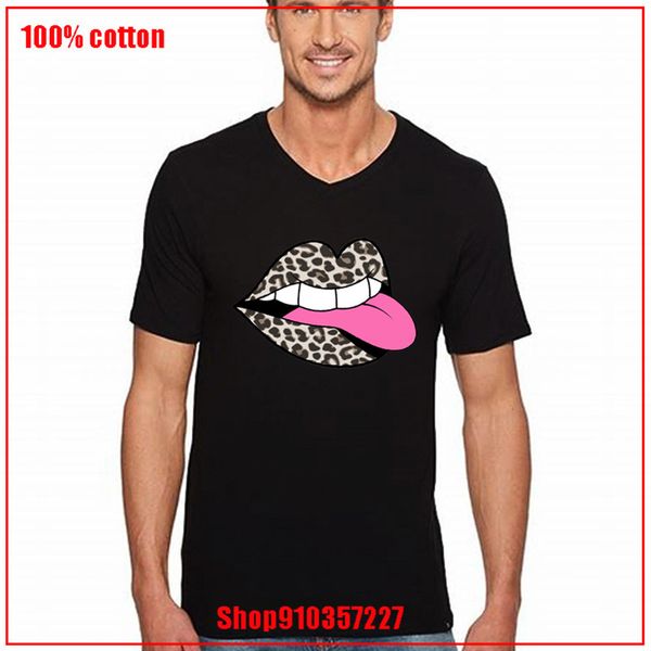 

new summer male tees leopard mouth black v funny graphic homme harajuku man sport hooded sweatshirt hoodie t shirt