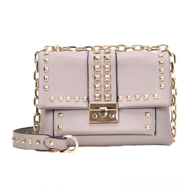 

lwuzk this shoulder chain rivet year's new popular for women 2020 rivet fashion korean version of versatile chain bag ins single should