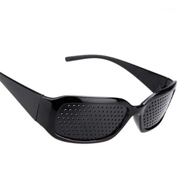 

wholesale-black pinhole sunglasses anti-fatigue vision care pin hole microporous glasses eye exercise eyesight improve anti-myopia1, White;black