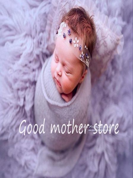 

baby headband with flower girl p shoot newborn pgraphy props for studio princess headwear flower hair accessories sqcpif, Slivery;white